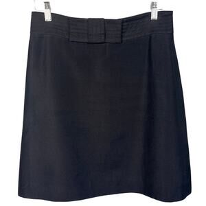 Kate Spade Women's A-Line Skirt Silk Blend Black Size 6 Office Core  Normcore